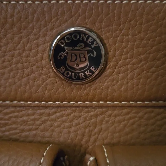 Dooney & Bourke Double Pocket Tote, Brown Leather - Picture 3 of 8